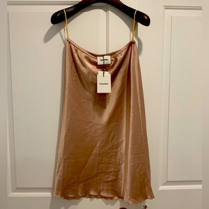 Nanushka Zarna Himalayan salt Satin Slip sz s new w tags